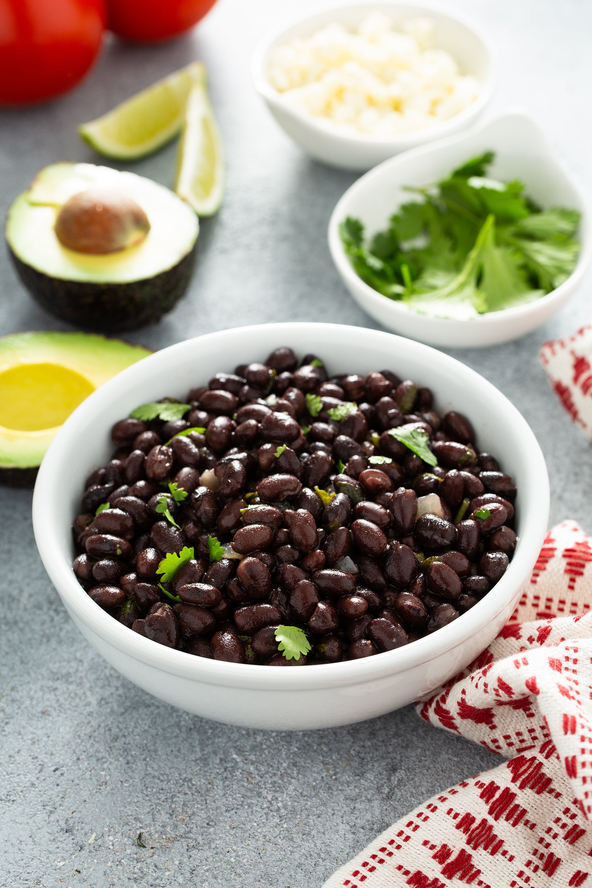 Bowl of black beans and other organic ingredients used in Kekoa Foods baby food puree.