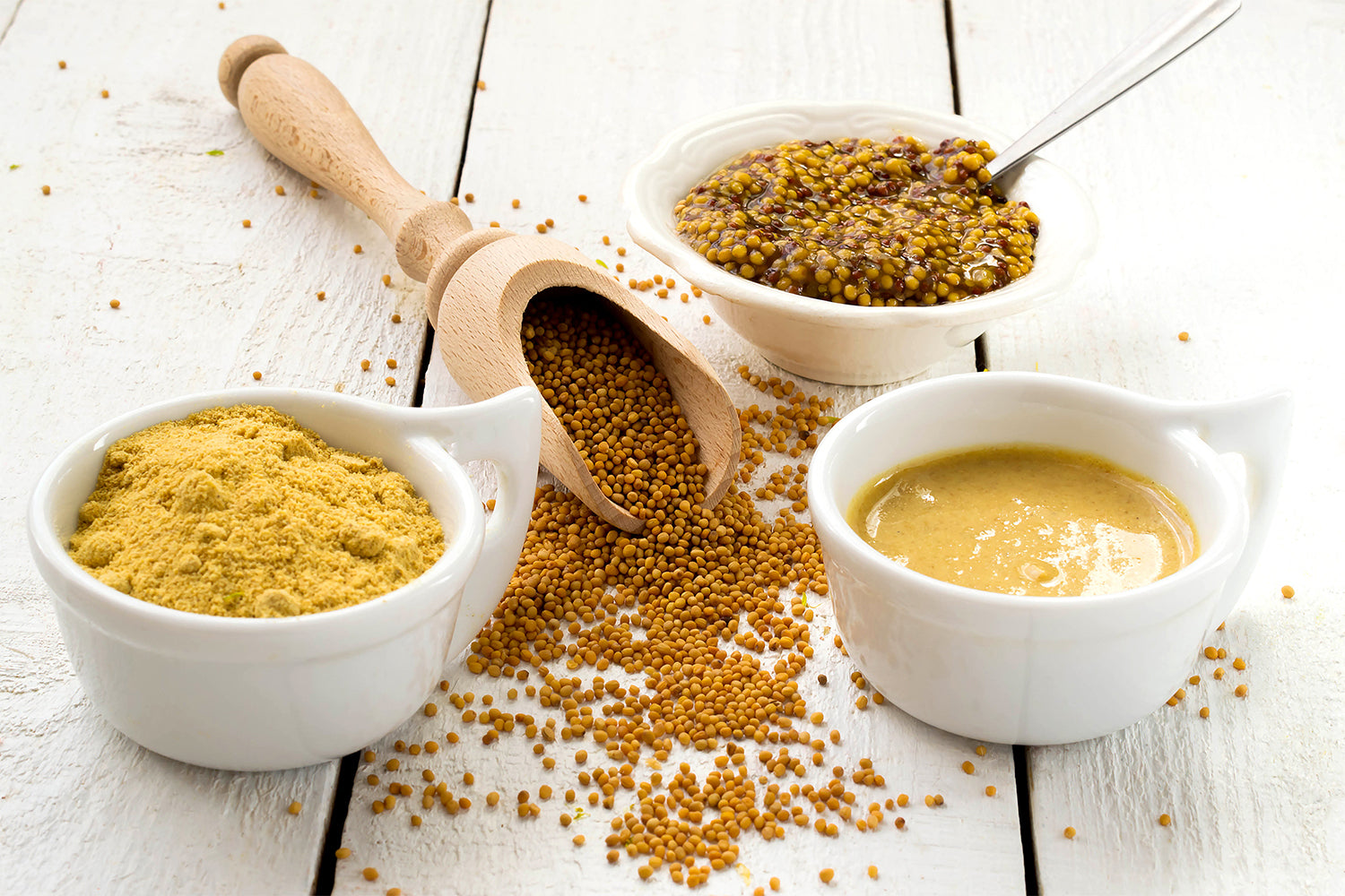 Fresh mustard powder and organic ingredients used in Kekoa Foods baby food pouches.