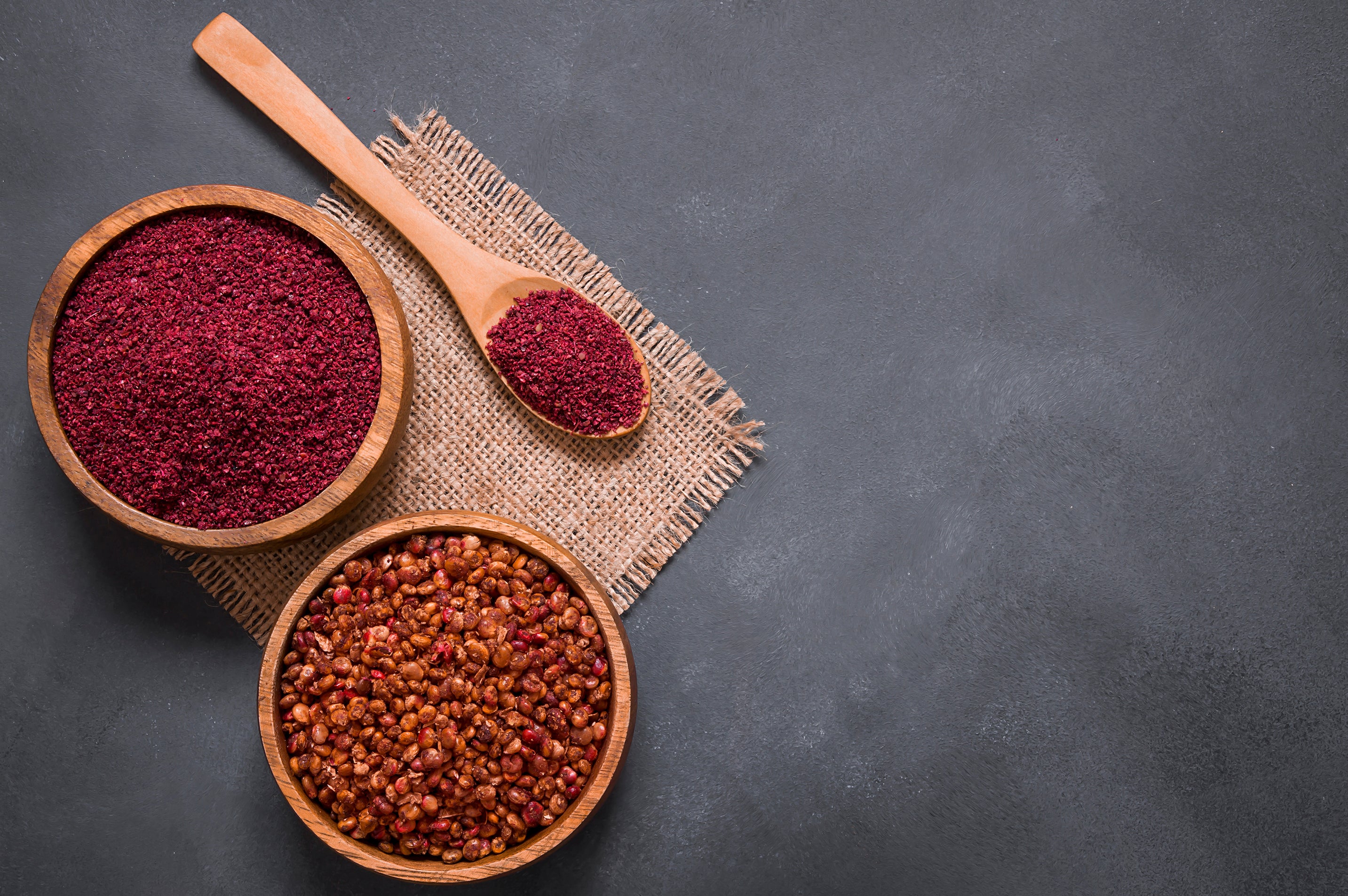 Fresh sumac spice used in Kekoa Foods baby food puree.