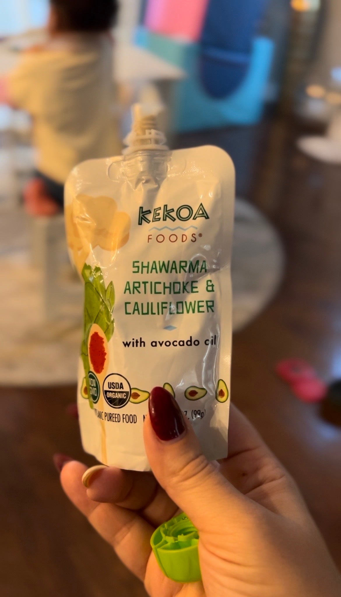Shawarma, Artichoke & Cauliflower Squeeze Pouch, 100% Organic