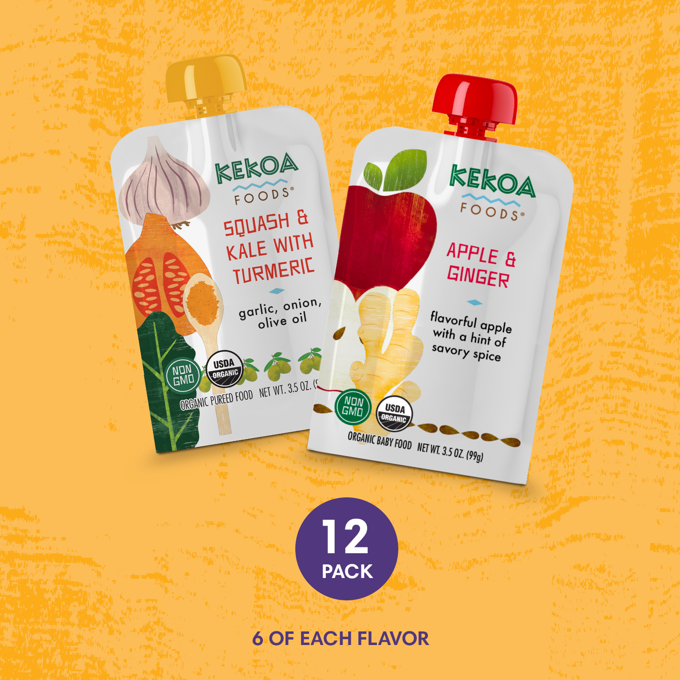 Apple and Squash Starter Pack Apple Ginger, Squash Kale with